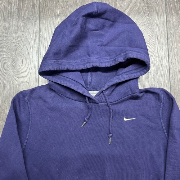 Nike‎ Embroidered Hoodie Purple Women's Medium Embroidered - Picture 2 of 8